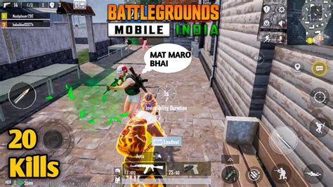 20 Kills In Bgmi Gameplay Battle Grounds Mobile India Akash Gaming