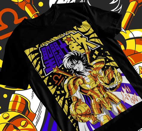 Camiseta De Los Caballeros Del Zodiaco De Saint Seiya Camiseta De Anime