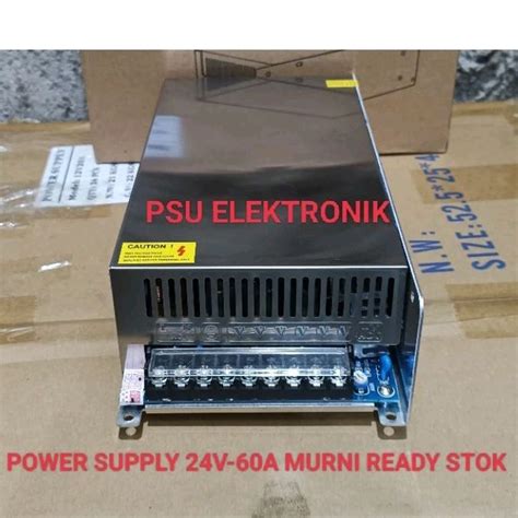 Jual Power Supply DC 24V 60A SWITCHING POWER SUPLAY 24 VOLT 60 AMPERE