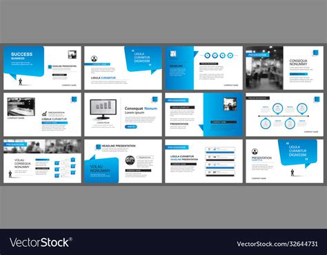 Presentation and slide layout template design Vector Image