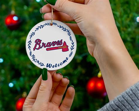 Atlanta Braves Logo World Series Champions Christmas Ornament