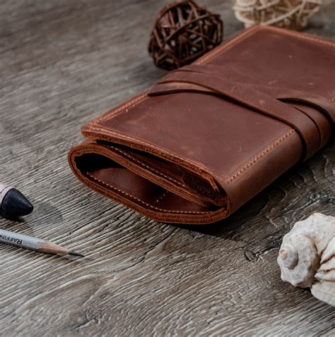 Leather Artist Roll Artist Pencil Case Roll Leather Pencil Etsy