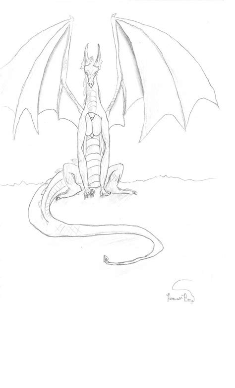 A Sitting Dragon By Cordath On Deviantart