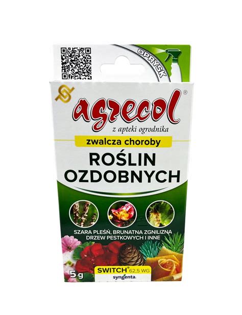 Switch 62 5WG 5g Agrecol do roślin ozdobnych zwalcza choroby grzybowe