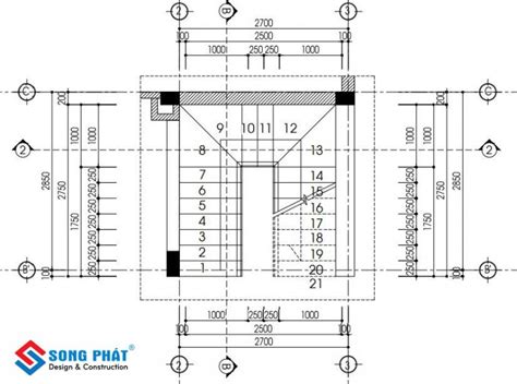 Cách tính số bậc cầu thang cho nhà ống theo chiều cao tầng và phong thủy