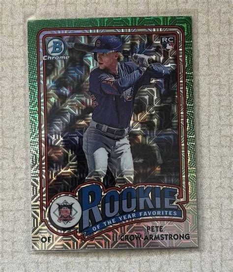 Pete Crow Armstrong Bowman Chrome Recrue De L Ann E Mega Mojo Rc