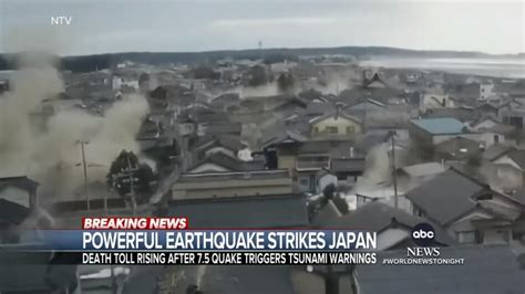 Massive Earthquake Strikes Japan Triggering Tsunami Warning