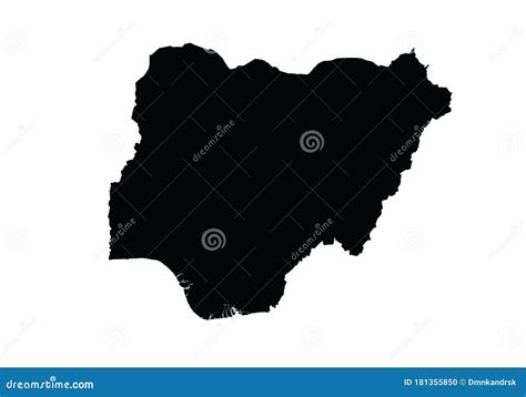 Nigeria Outline Map Royalty Free Stock Photo CartoonDealer 4698693