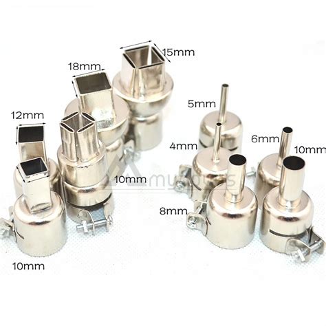 Free Shipping Universal BGA Nozzle 10pcs Kit SMD Hot Air Station Hot Air Gun Dedicated BGA