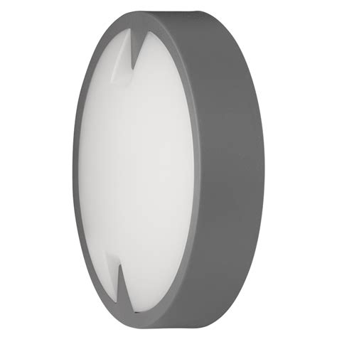 Plafón de LED estanco IP65 redondo color gris 18W 4000K luz neutral