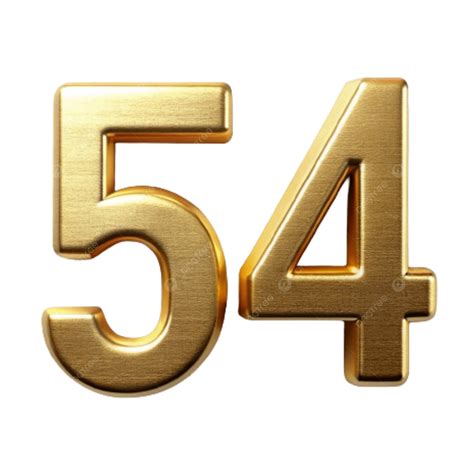 Golden Color Number 54 Illustration, Golden Color Number, Golden Number