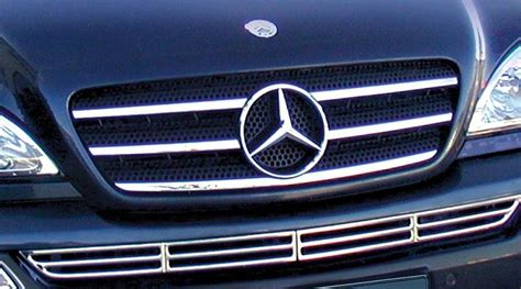 Performance Products 223923 Mercedes Grille Strips Chrome 1998 2005