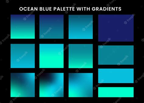 Premium Vector | Ocean Blue gradient pack