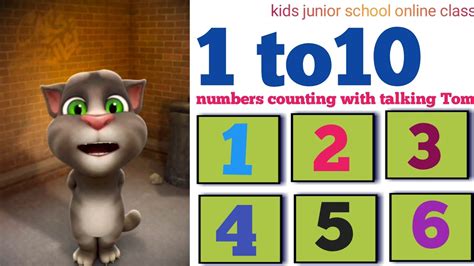 1 To 10 Counting Numbers With Talking Tom Learn Numbers Counting 1 To