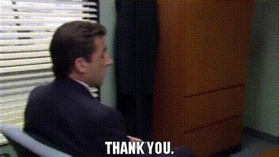 The Office Thank You Gif