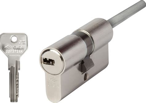 Цилиндровый механизм Cisa ASIX 80мм (50/30Т) ключ/шток (никель ...