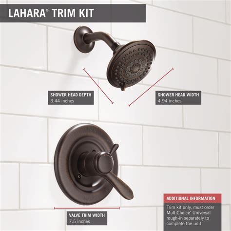 Delta Faucet Lahara 17 Series Dual Function Shower Trim Kit With 5