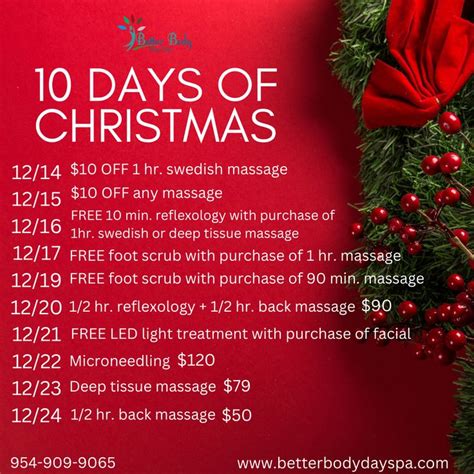 Holiday Savings: 10 Days of Christmas Specials!