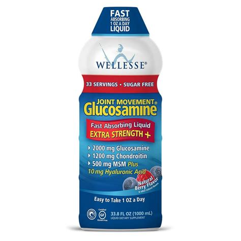 Wellesse Joint Movement With Glucosamine Liquid Berry 338 Fl Oz