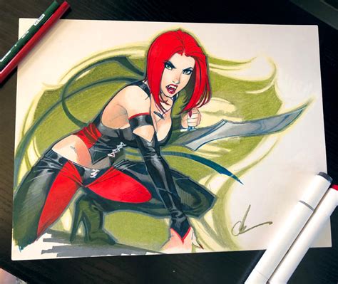 bloodrayne traditional  chuckartt  deviantart
