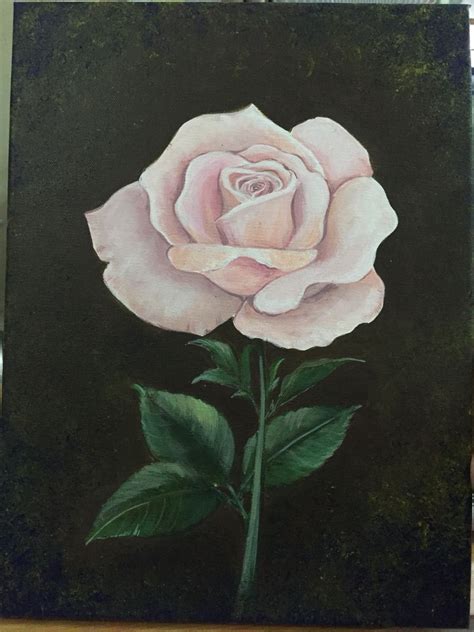 My rose : acrylic painting,April 2015 Acrylic Painting, April, Rose ...