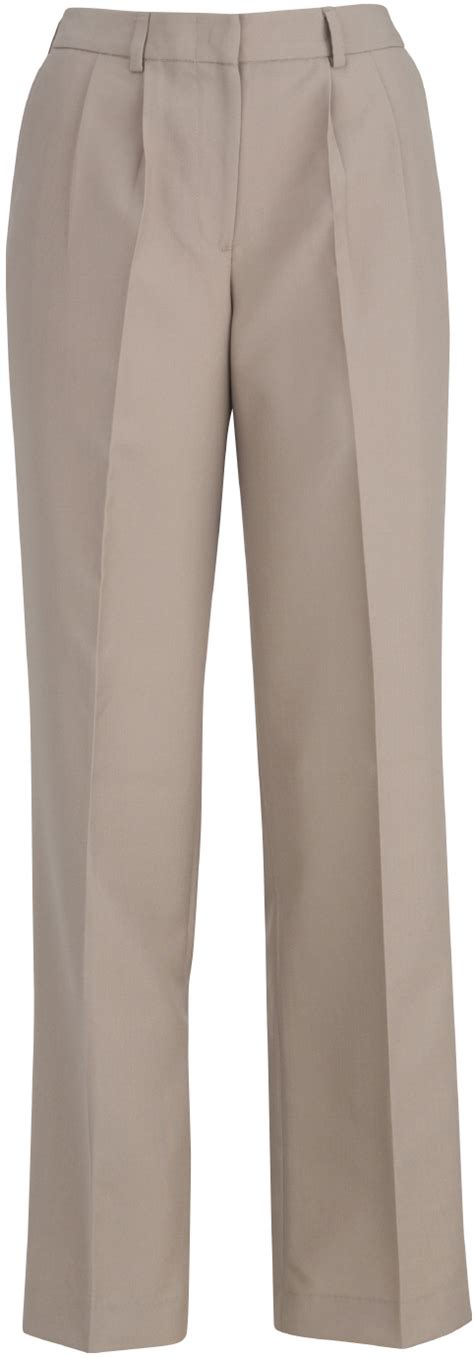 E141821 Edwards Womens Washable Wool Pleated Front Pants