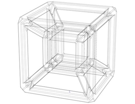 Sq Tesseract Hypercube 3d Model By Mranycad