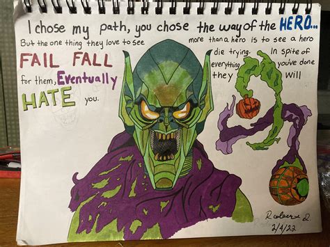 green goblin drawing 1