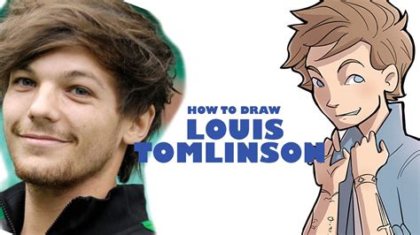 How To Draw Louis Tomlinson Basic Tips Youtube