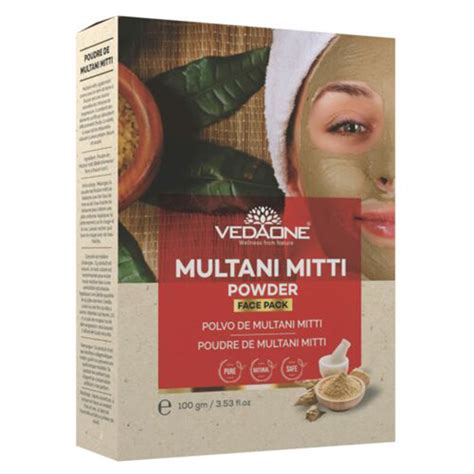 Vedaone Multani Mitti Powder Face Pack 100 Gm Cleanses The Skin