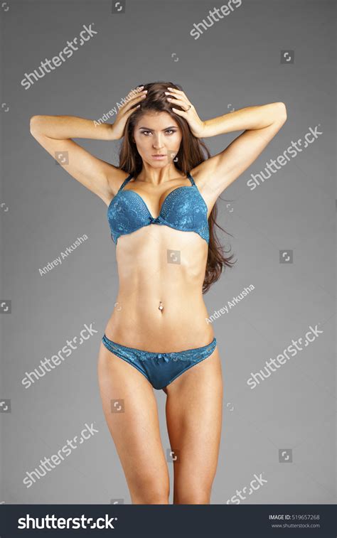 Sexy Fashion Brunette Woman Long Dark Stock Photo 519657268 Shutterstock