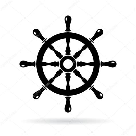 Boat Steering Wheel Vector Icon Stock Vector Arcady 172751296