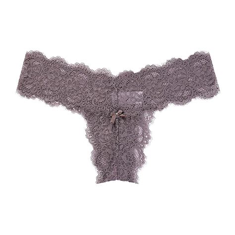 YYDGH Women S Lace Thongs T Back Low Waist See Through Panties Sexy