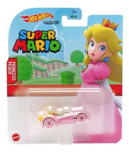 Carros De Personagens Hot Wheels Super Mario Princesa Peach Color Rosa Frete Gr Tis