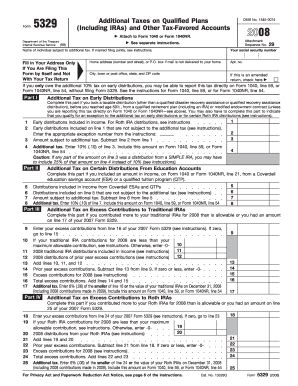 IRS Form 5329 Printable