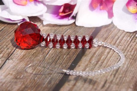 Root Chakra Red Crystal Suncatcher Feng Shui Hanging Etsy Ireland