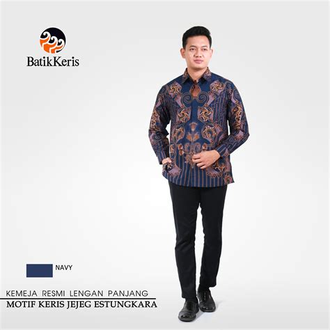 Kemeja Resmi Batik Lengan Panjang Motif Keris Jejeg Estungkara Batik