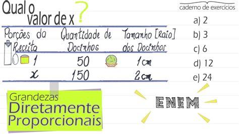 Exercicio Grandezas Diretamente E Inversamente Proporcionais