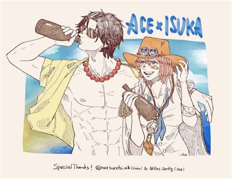 portgas  ace  isuka  piece drawn  skrbpomodo danbooru