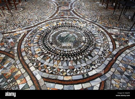 The Twelfth Century Byzantine Mosaic Pavement Inside The Church Of