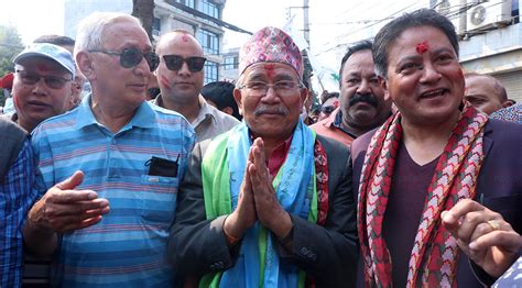 Chiribabu Maharjan Files Nomination For Mayoral Post In Lalitpur