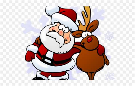 Santa And Rudolph Cartoon Clip Art Library 16632 Hot Sex Picture