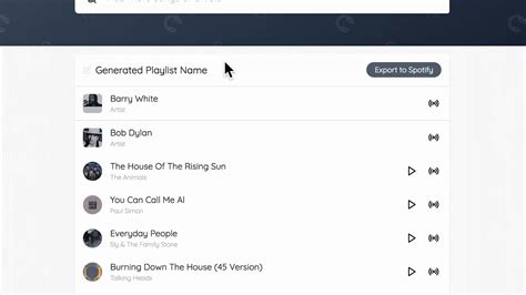 Spotify Playlist Generator Youtube
