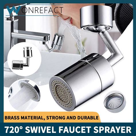 Universal Degree Swivel Sink Faucet Aerator Big Angle Large Flow