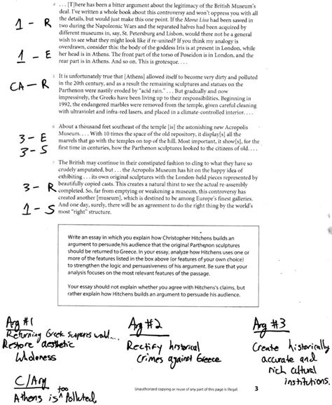 The Sat Essay An Argument Centered Strategy Argument Centered Education