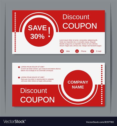 Discount coupon, gift voucher, gift certificate, invitation card, label ...