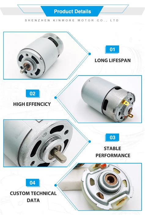 Kinmore 12v 24v Rs 775 Electric Dc Motor Buy High Torque 12v Dc Motor