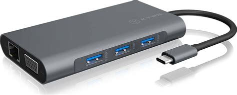 RaidSonic Icy Box IB DK4040 CPD USB C Docking Station με HDMI 4K PD