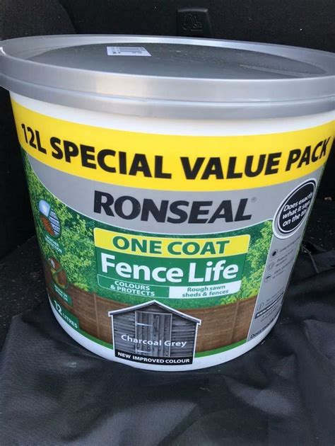 Ronseal Charcoal Grey Fence Paint In Burnside Glasgow Gumtree