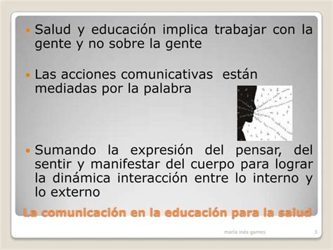 La Comunicación En La Educación Para La Salud Ppt